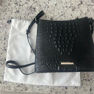 BRAHMIN 🖤Katie Embossed Leather Crossbody, Black NWOT